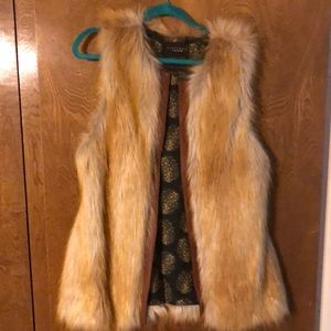 Faux fur vest